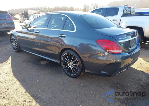 2015 Mercedes-Benz C 300 Sport 4Matic from USA, damaged, VIN 55SWF4KB5FU059679